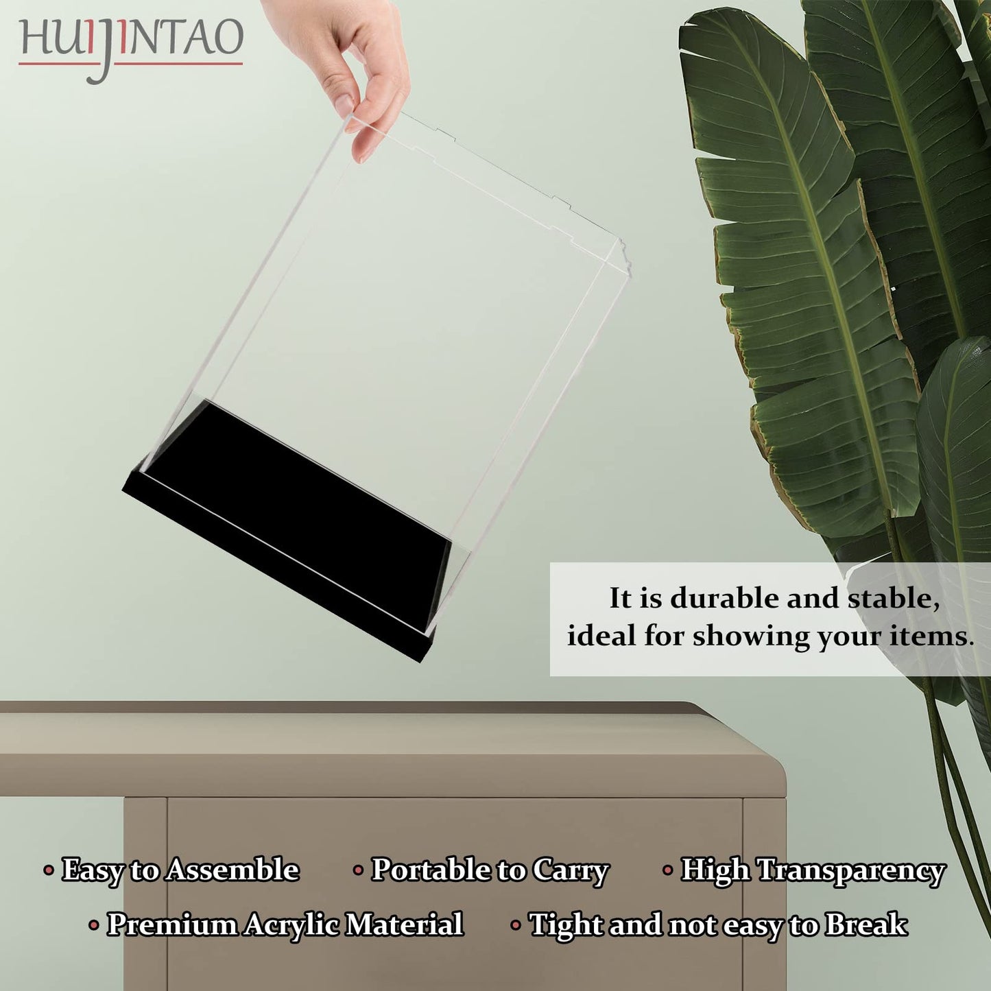 Acrylic showcase / display case for model cars, figures | with LED lighting (15x15x15 cm)
