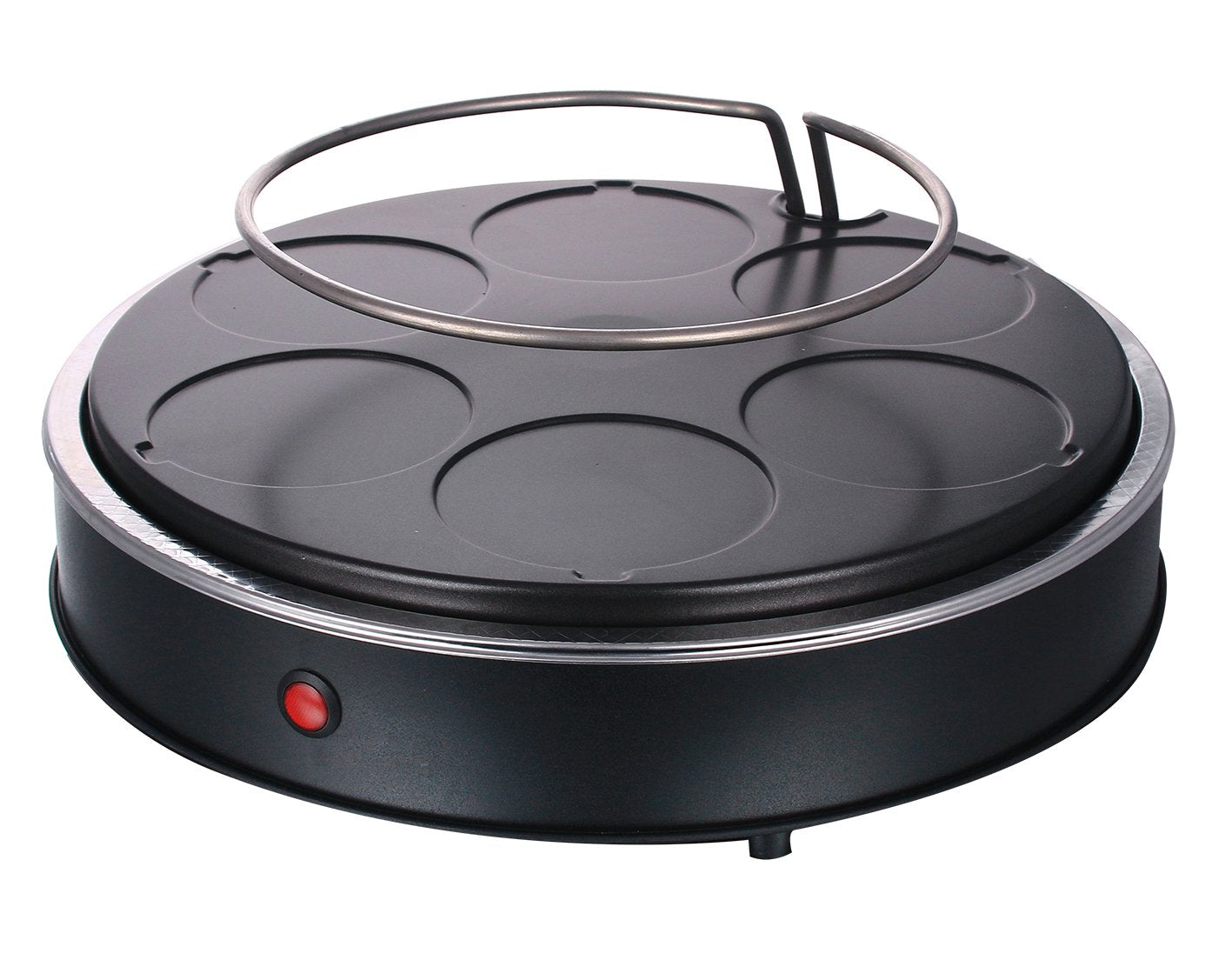 Emerio Pizza oven, PIZZARETTE the Original, handmade terracotta dome, patented design, for mini pizzas, genuine family fun for 6 people, PO-115848.1, terracotta dome.