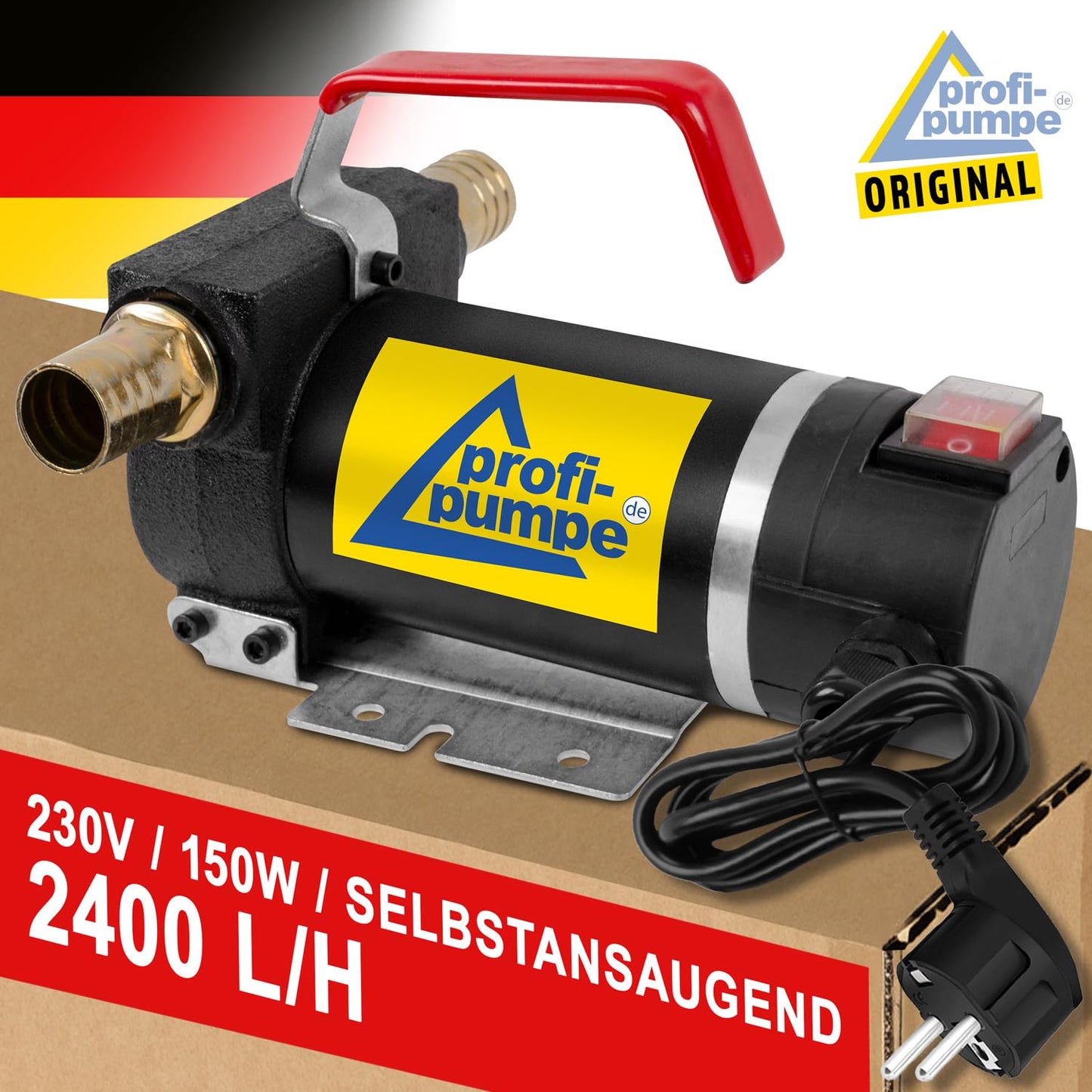 230V diesel pump heating oil pump biodiesel pump oil pump diesel Star 160 with connection electric drum pump, powerful motor with copper winding 2pcs. nozzles at a super price
