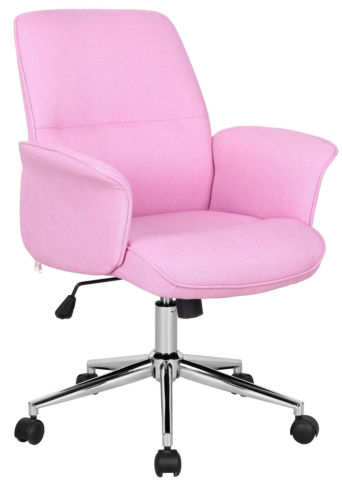 SixBros. Office Chair Pink Fabric - 0704M/3673