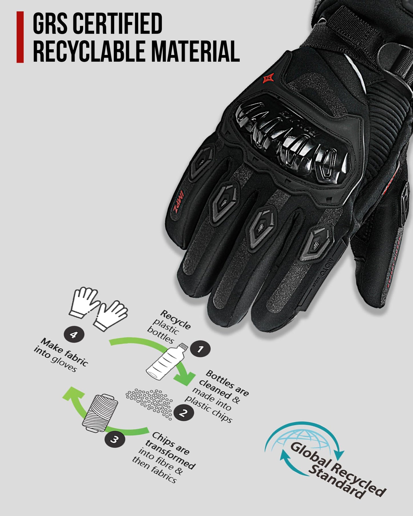 IRON JIA'S Heated Gloves for Motorcycle Men Winter 2025 New 3000mAh USB Charging 2-in-1 Cable Touchscreen Water and Windproof suitable for Riding Skiing and Mountaineering XL