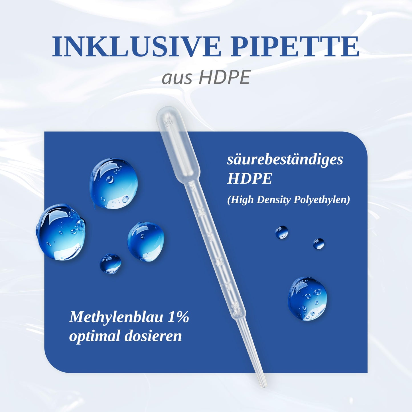 Methylene blue (250ml) high-dose drops | Solution with 99.9% purity | High-dose Methylene Blue | Methylene Blue 1% Solution