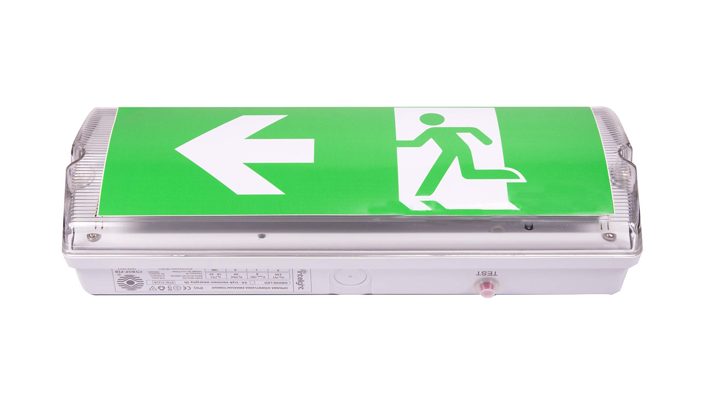 IP 65 LED continuous light emergency light emergency lighting emergency exit exit light emergency light exit EXIT (continuous light IP65)