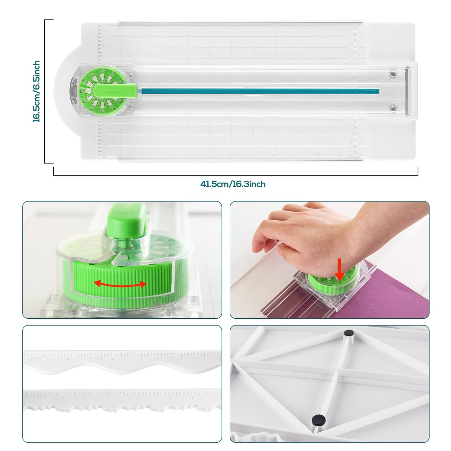 12-in-1 paper cutter, paper dial cutter, handmade decorative border, cardboard cutter, decorative edges, cutting tool for scrapbooks, cards, photo albums, office, school, home.