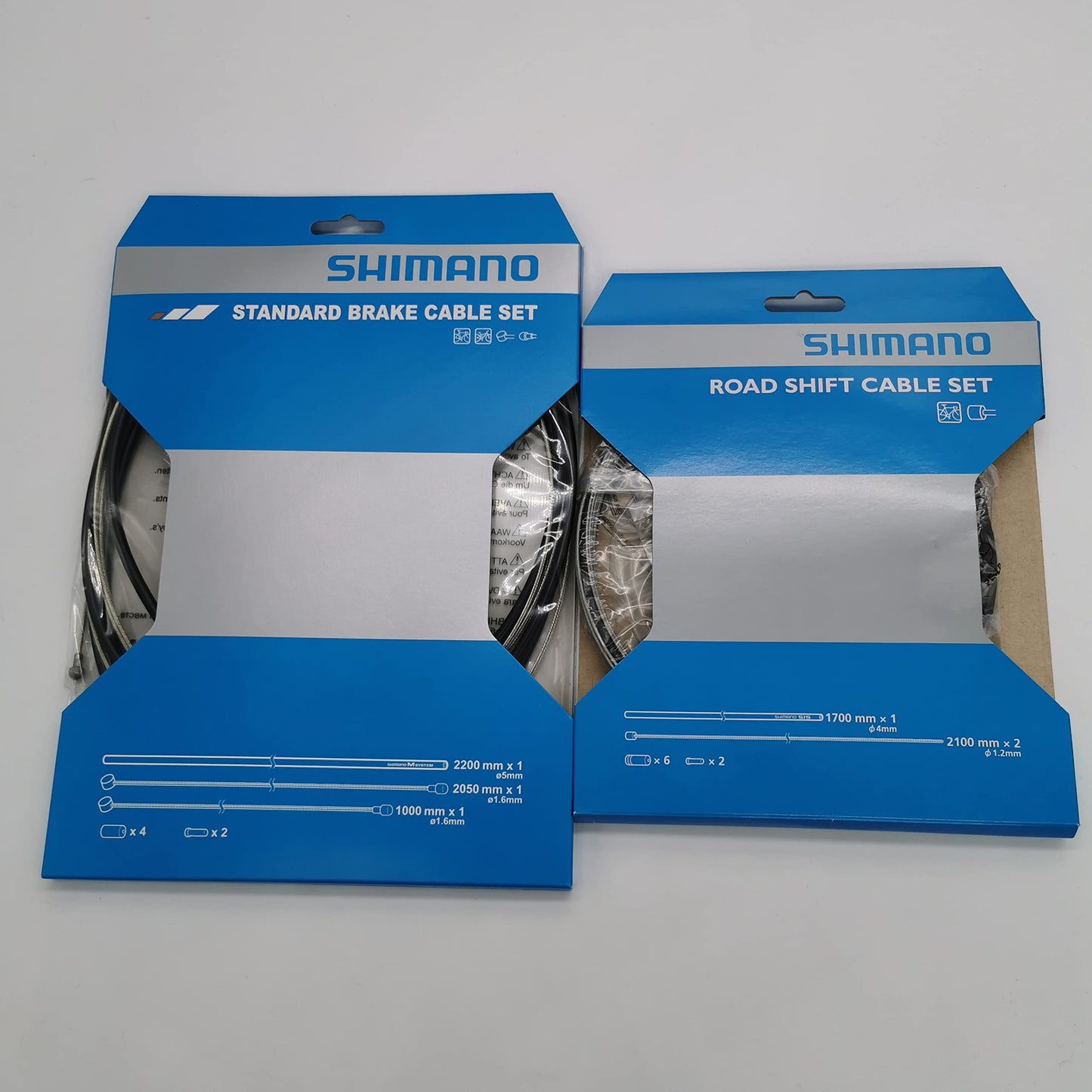 SHIMANO Brake cables + gear cables + outer casings cable set for 1 bicycle