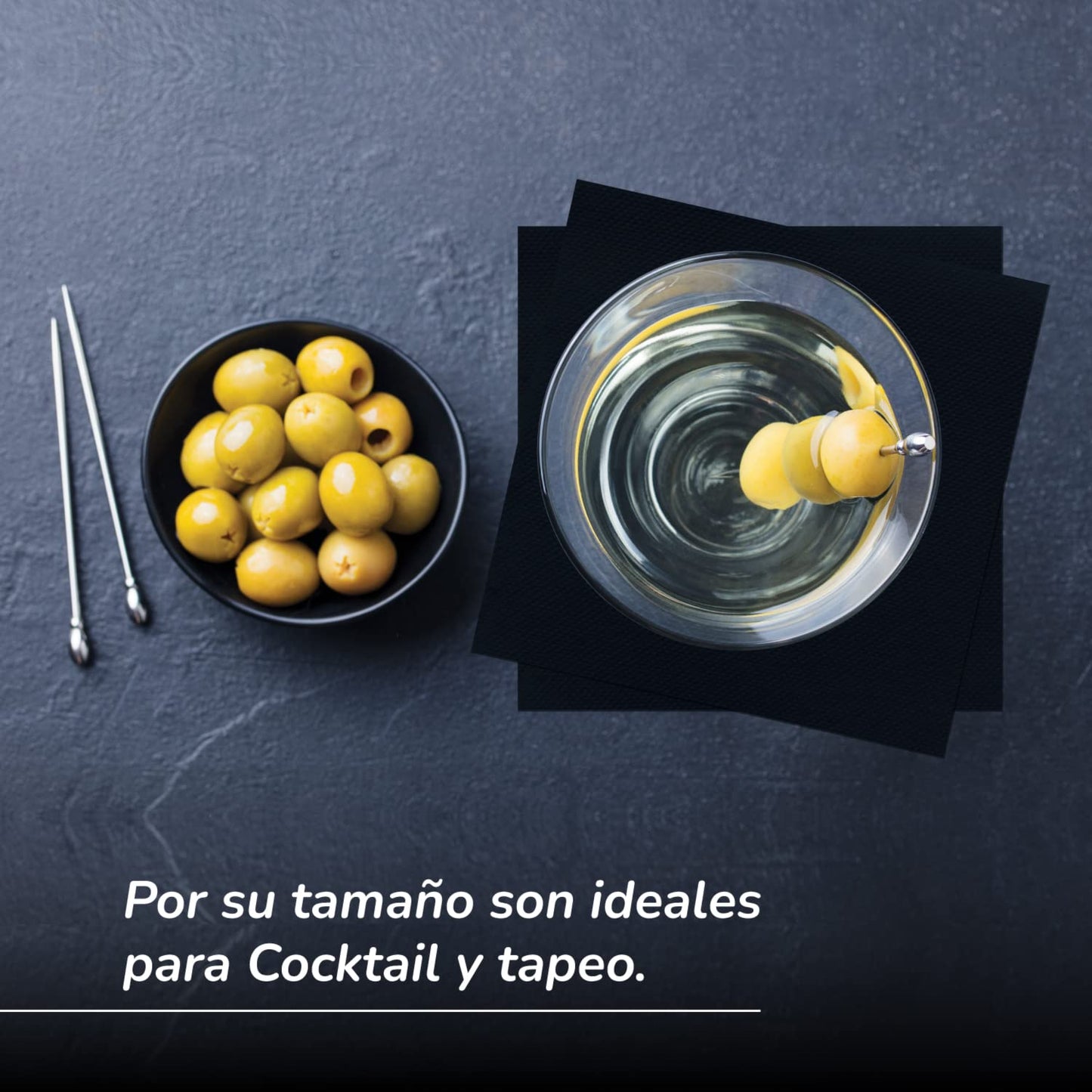 Hostelnovo - 600 black table napkins, disposable paper - micro quilted paper - 10 x 10 cm (folded) and 20 x 20 cm (unfolded) - Ideal for catering, bars, and parties.