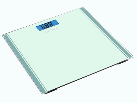 Exact Digital Personal Scale - Electronic Bathroom Scale, Large Capacity 180kg, High Precision, LCD Display with Backlight (White)