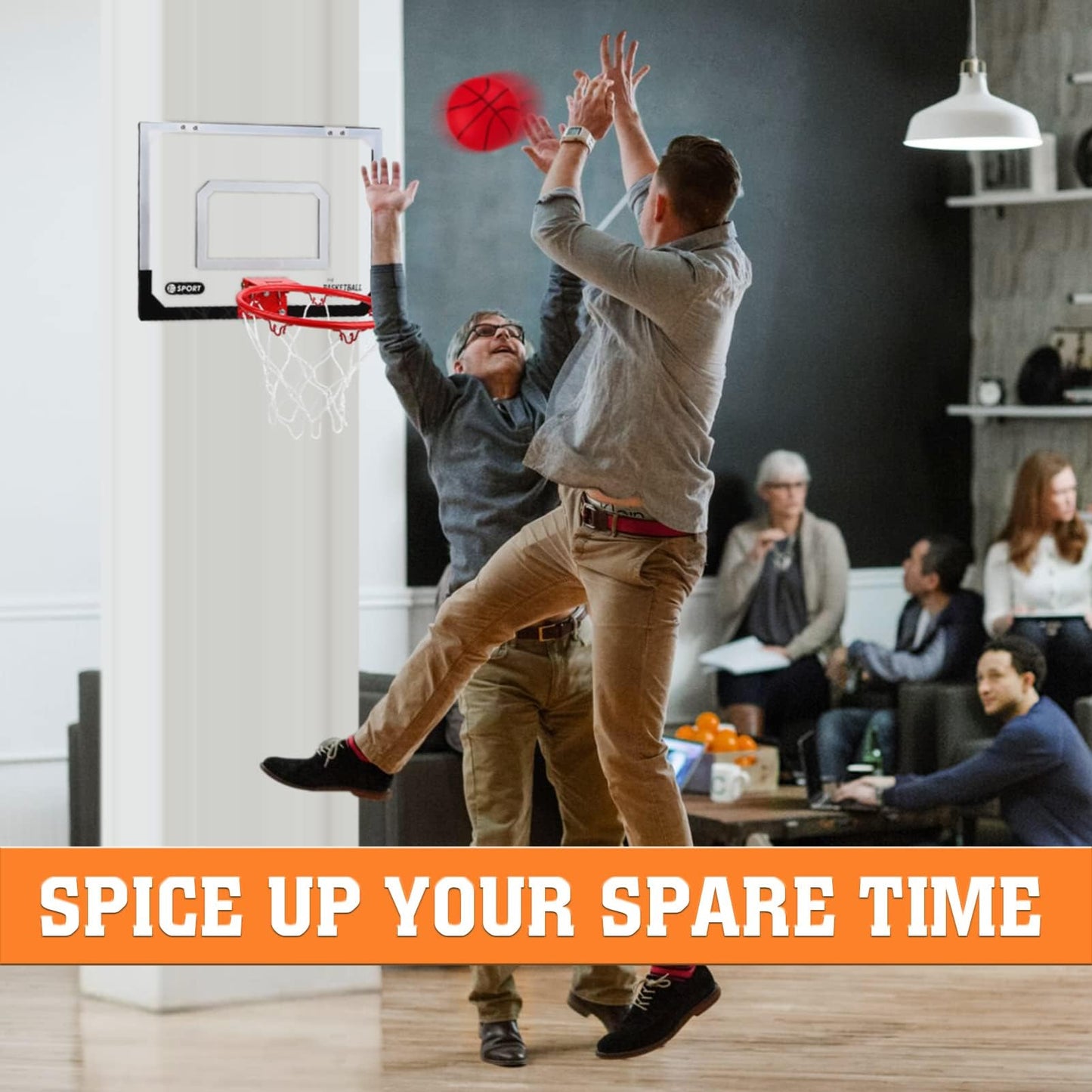 Dreamon Mini Basketball Hoop for Kids, Basketball Set for Indoor Use in Room with Ball.