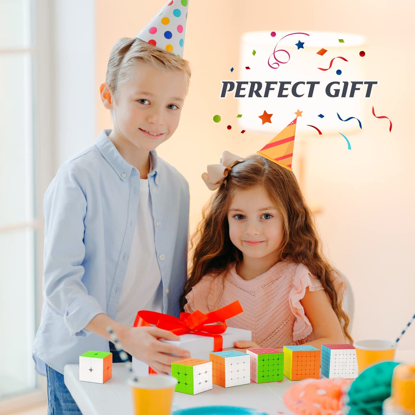 TOYESS 7x7 Speedcube Original, Speed Cube Magic Cube for Kids and Adults, Stickerless