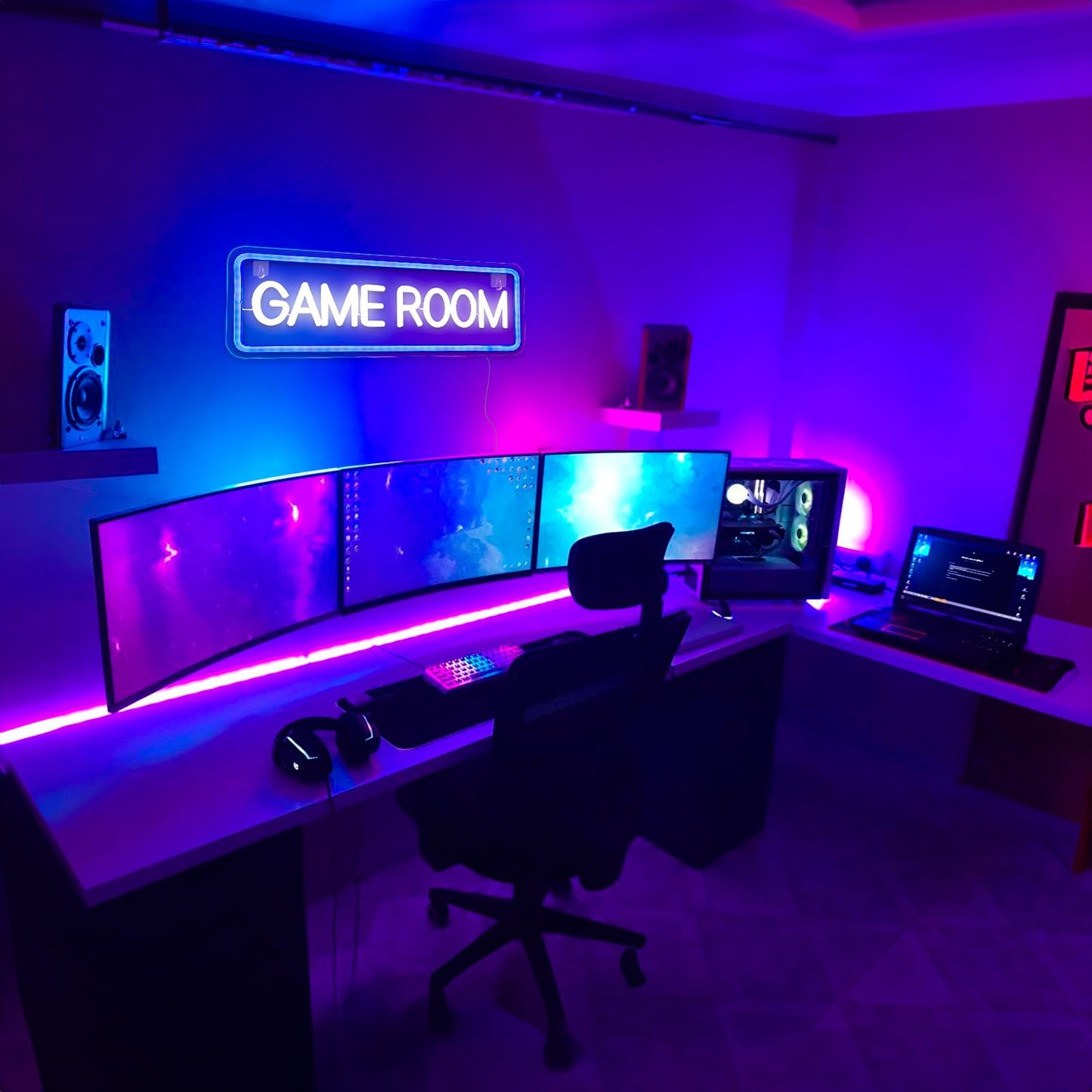 Neon light sign, game arcade neon sign Game Zone Gaming Neon Sign Light up sign Neon signs for game room wall Game Room Bar Party Kids Bedroom decoration Boys gift blue.