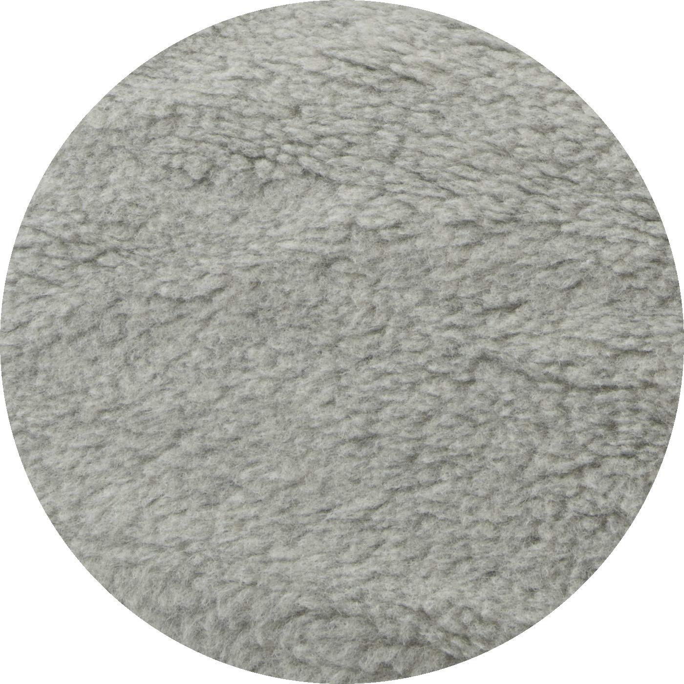 Wool armchair cover with armrest covers and long footrest, Gray.
