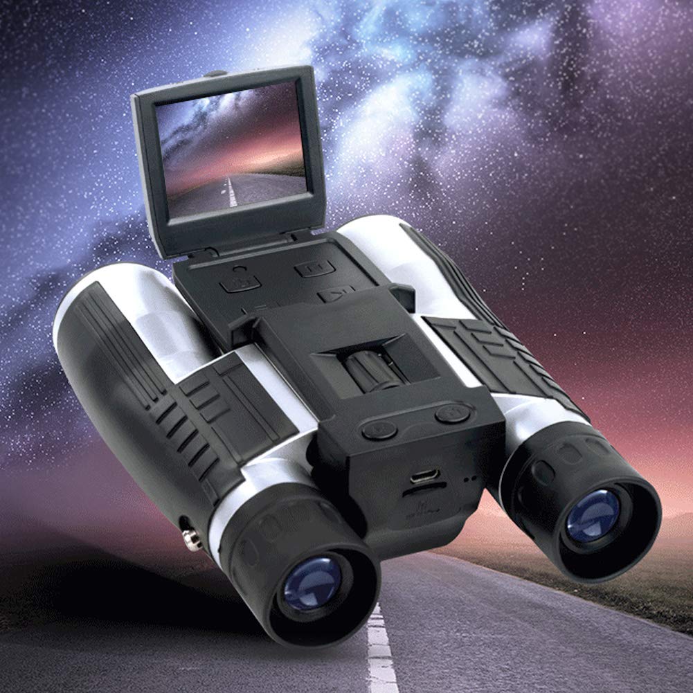 Adult binoculars with camera Fs608 12X32 Digital Telescope 1080P multifunction video recording outdoors for capturing images. Binoculars with 32G storage support tripod, built-in.