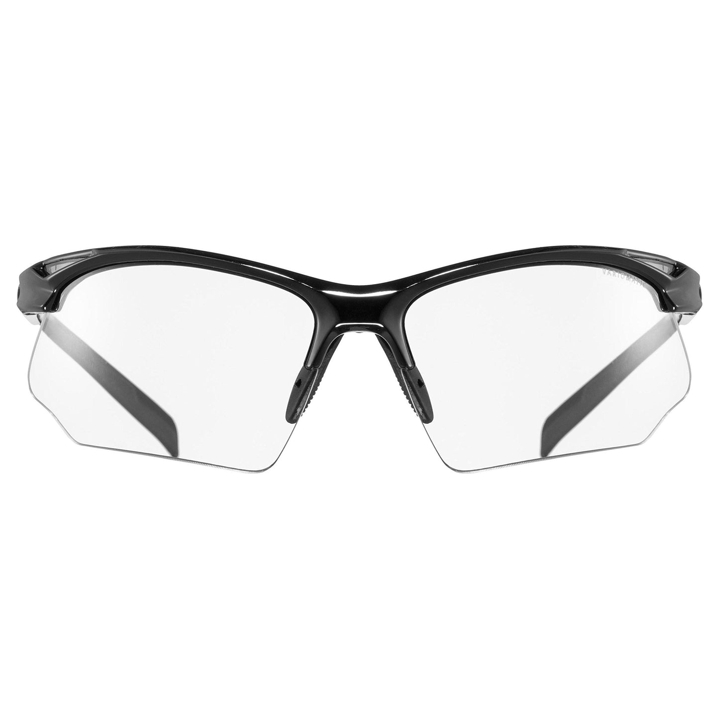 uvex sportstyle 802 V - Sports glasses for men and women - photochromic - fog-free - black/smoke - one size