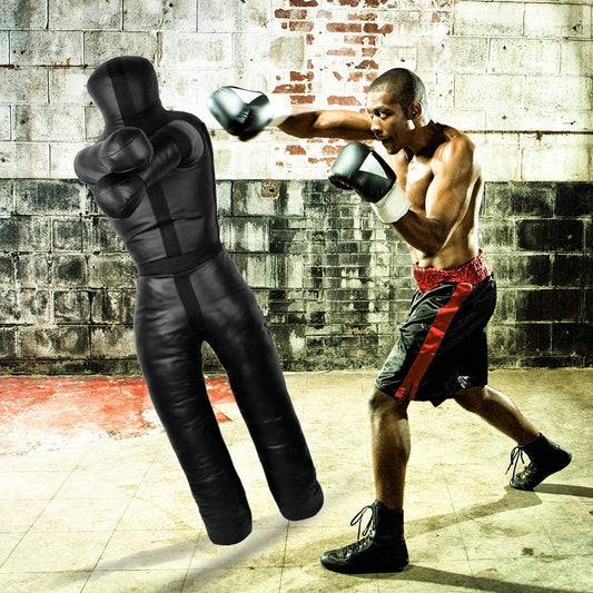 Aoneky Box-Dummies 1.8M, Filled Weight Up to 65KG - Grappling Dummy Punching Bag for Boxing, MMA, Judo, Martial Arts, Jiu-Jitsu, Wrestling (unfilled)