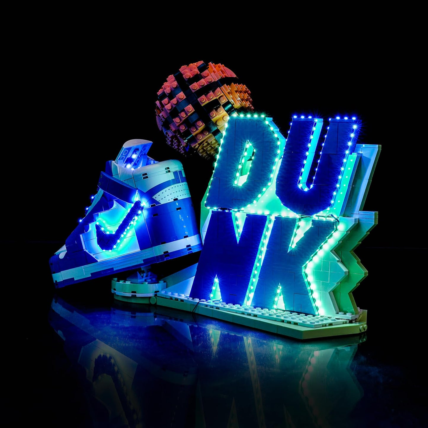BrickBling LED Light Set compatible with Lego 43008 Nike Dunk x Set (No model), touch dimmer switch decoration lighting set Compatible with Lego Nike Dunk x 43008 Creative Toy