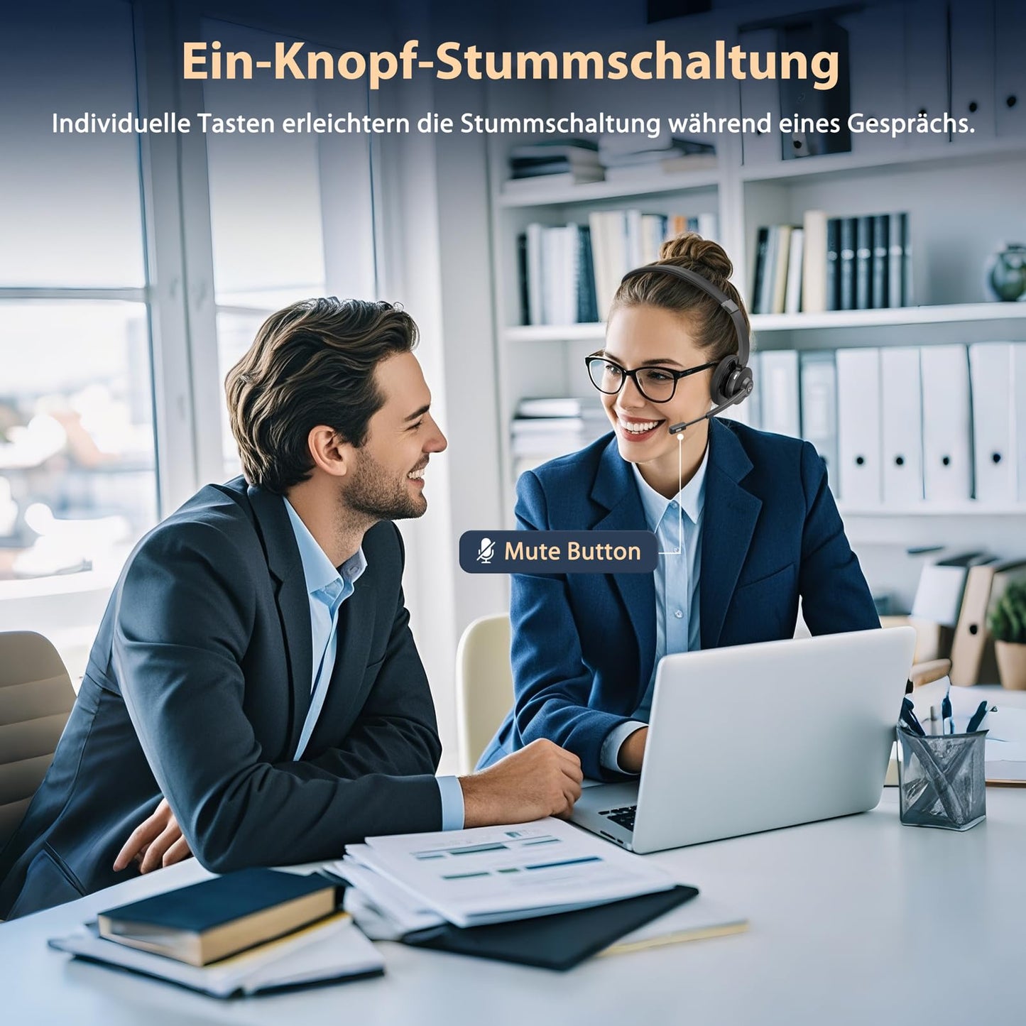 Ebay Bluetooth headset with microphone, wireless headset with charging station & USB dongle, wireless with microphone noise cancellation & mute for computer/meeting/zoom/office/home office