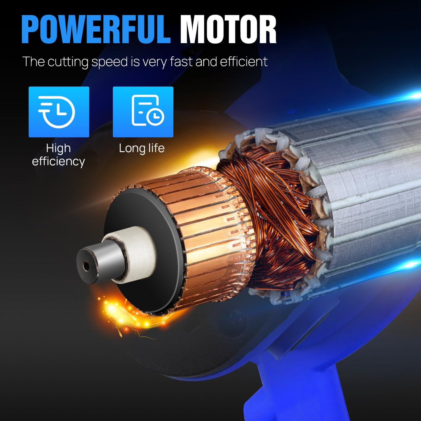 2600W stirrer for paint, concrete, mortar, plaster, adhesive, and cement. Features 6-speed gearbox, soft start function, lockable switch, 0-1700 RPM speed, and M14 interface stirring rod.