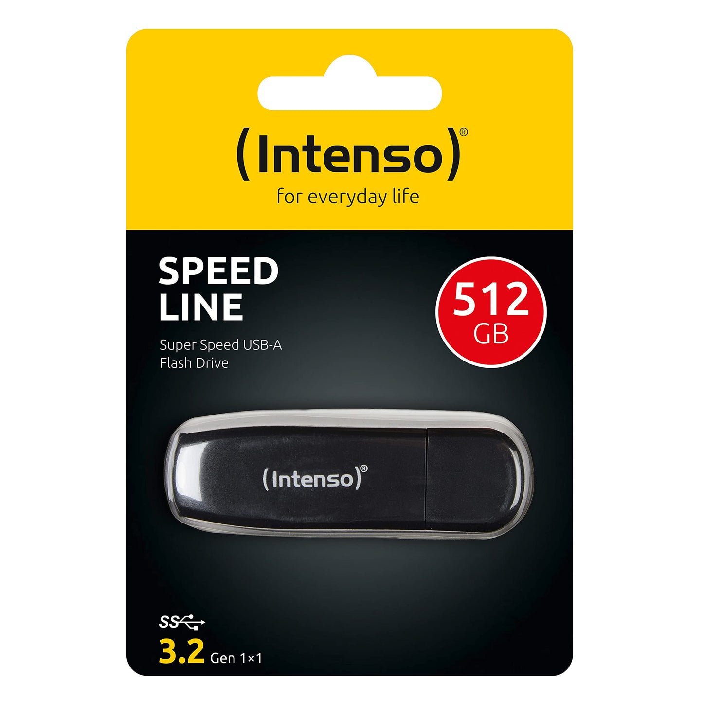 Intenso Speed Line - 512GB memory stick - USB stick 3.2 Gen 1x1, black