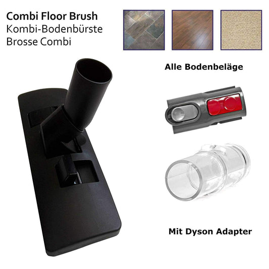 Maxorado vacuum cleaner nozzle combi nozzle compatible with Dyson V8 V7 V10 SV10 SV11 V11 V15 vacuum cleaner nozzle floor nozzle for carpet parquet switchable combi brush vacuum cleaner brush replacement part