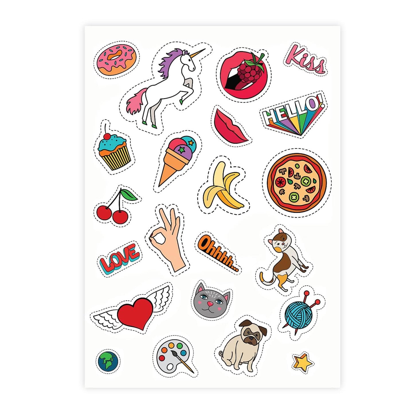 400 sheets, 210mm x 297mm, Universal Self-Adhesive Printable Labels, Matte Paper Stickers, A4 Sticker Compatible with Inkjet & Laser Printers, 1 label per sheet