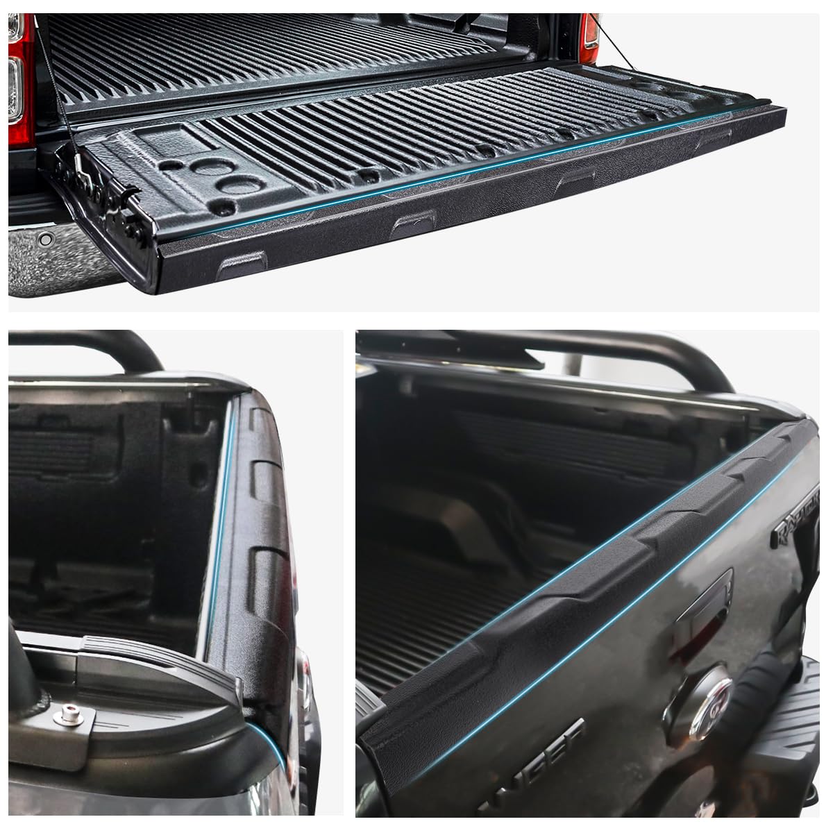 JHCHAN Tailgate Cover Protector for Ford Ranger 2012-2022 Wildtrak Raptor Limited XL XLT Tremor Wildtrak X Platinum