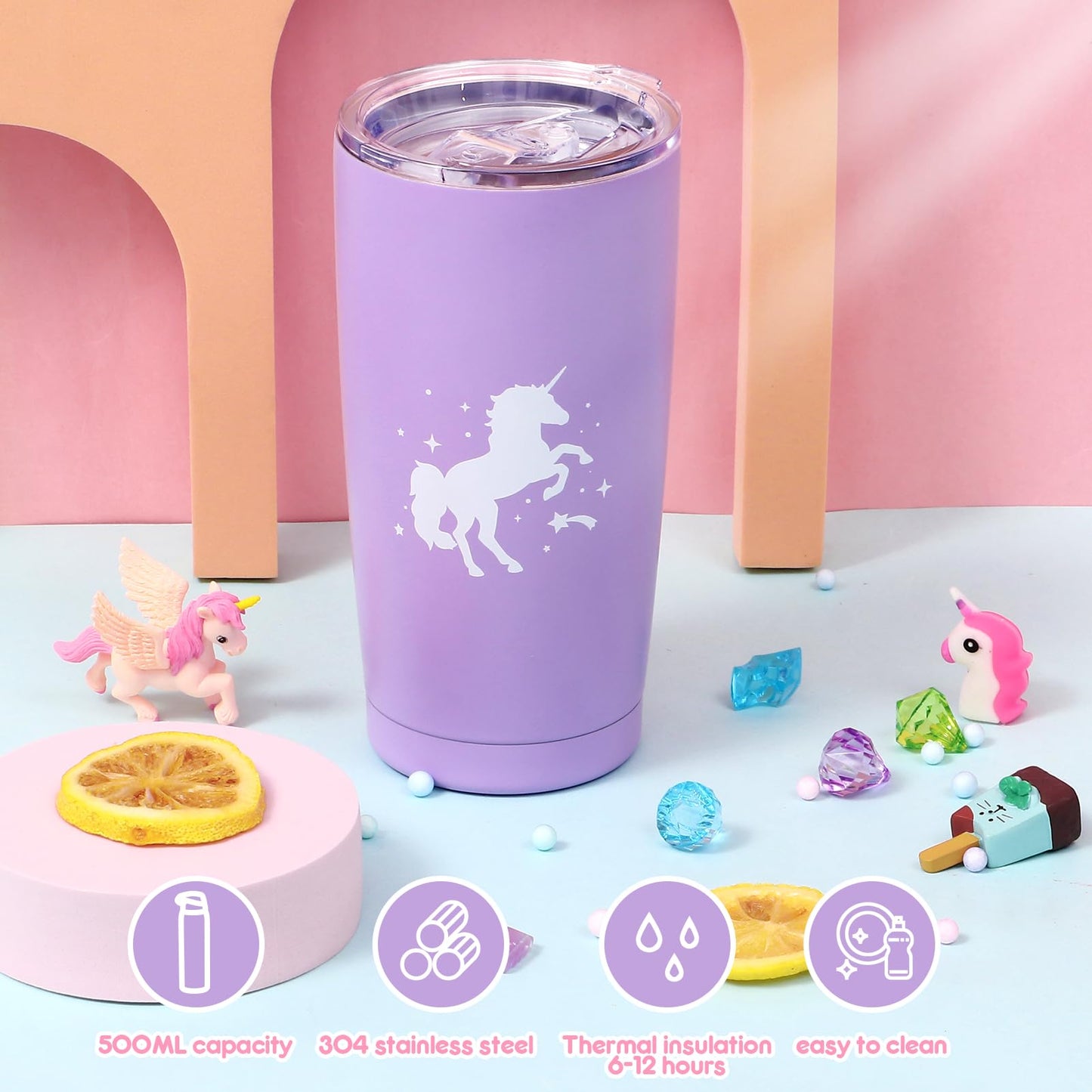 Taco bear unicorn gifts for girls aged 5-11 years old. Includes unicorn blanket, glow-in-the-dark pillowcase, stainless steel thermos, bath bombs, shoulder bag, eye mask. Perfect birthday gift for girls.
