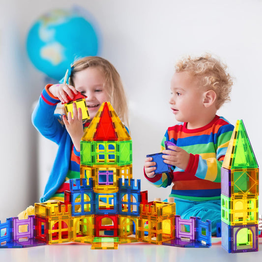 Magblock Magnetic Building Blocks Magnet Toys Magnetic Toy Magnetic Games Children's Toys for Kids Gift Boy Girl 3 4 5 6 7 8 Years Old 70 Pieces