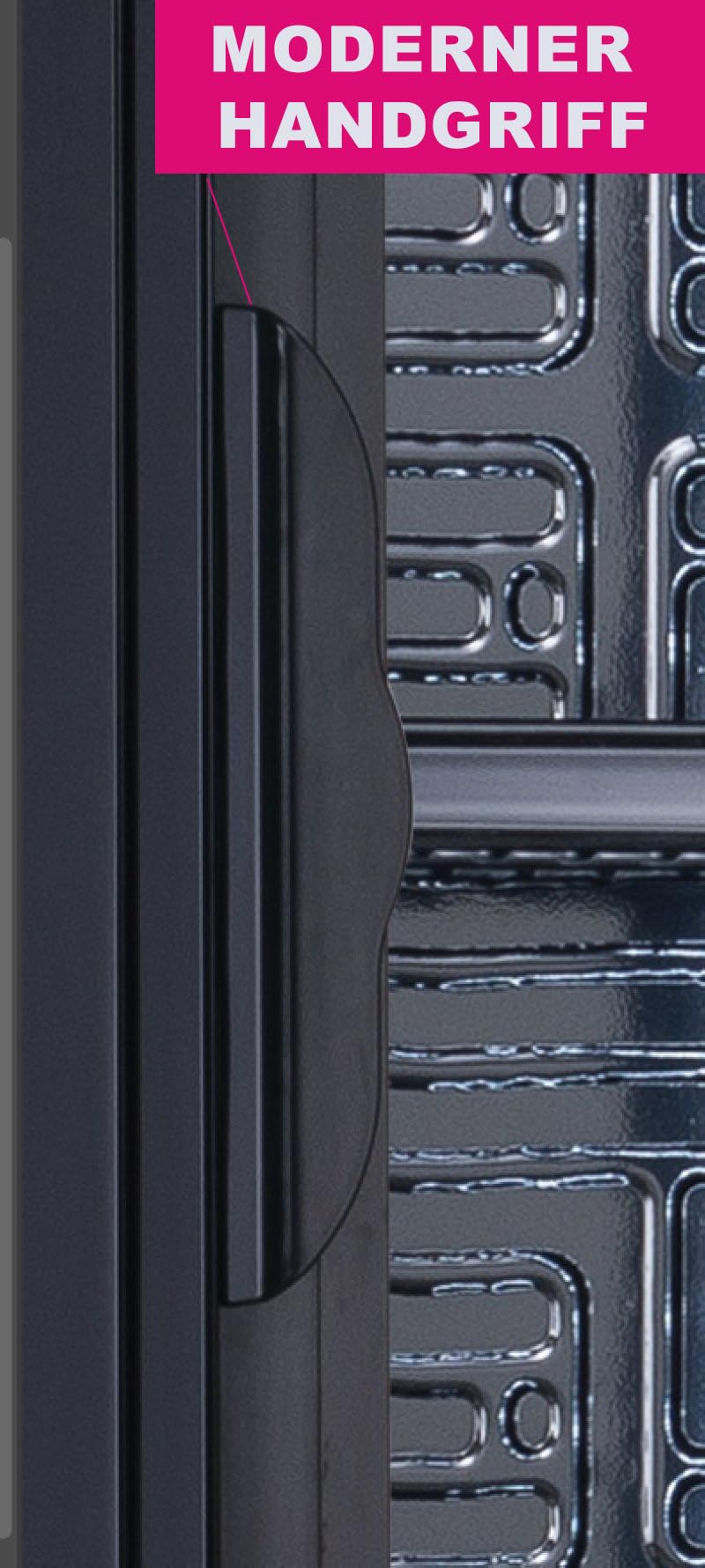 Beverage cooler bottle cooler black 360L with glass door lockable LED lighting 0° to +10°C 5 adjustable shelves
