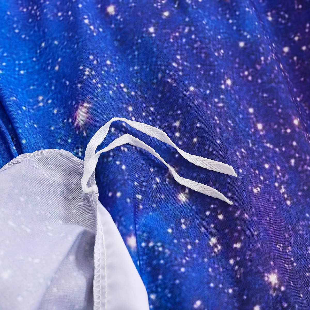 Loussiesd bedding set galaxy starry sky duvet cover set for kids boys girls soft breathable microfiber 135*200cm bed set with zipper and 1 pillowcase 80x80cm.