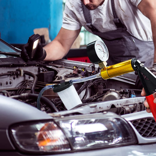 Awsuc Vacuum Pressure Tester Automotive Vacuum Pump Brake Bleeder Vacuum Tester Kit Brake Bleeding Tool, Vacuum Pump Motorcycle Brake Bleeder Auto Vacuum Pressure Tester Set