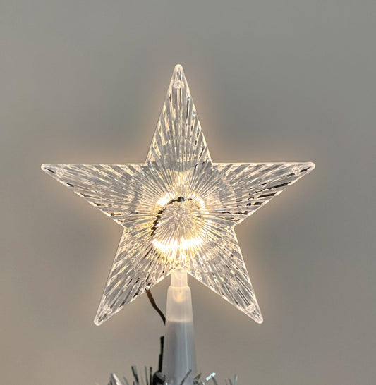 Pop-up spiral Christmas tree 150 cm with 120 LED lights and star topper - green - Artificial fir tree warm white illuminated for outdoor and indoor use - Christmas decoration garden lighting with plug