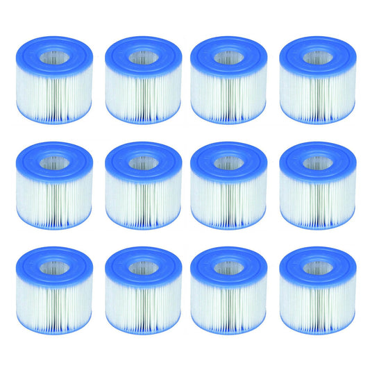 Intex 29001E B00PUZW3N2 PureSpa Type S1 Easy Set Pool Cartridges (12 Filters) | 2, 1 Pack, blue