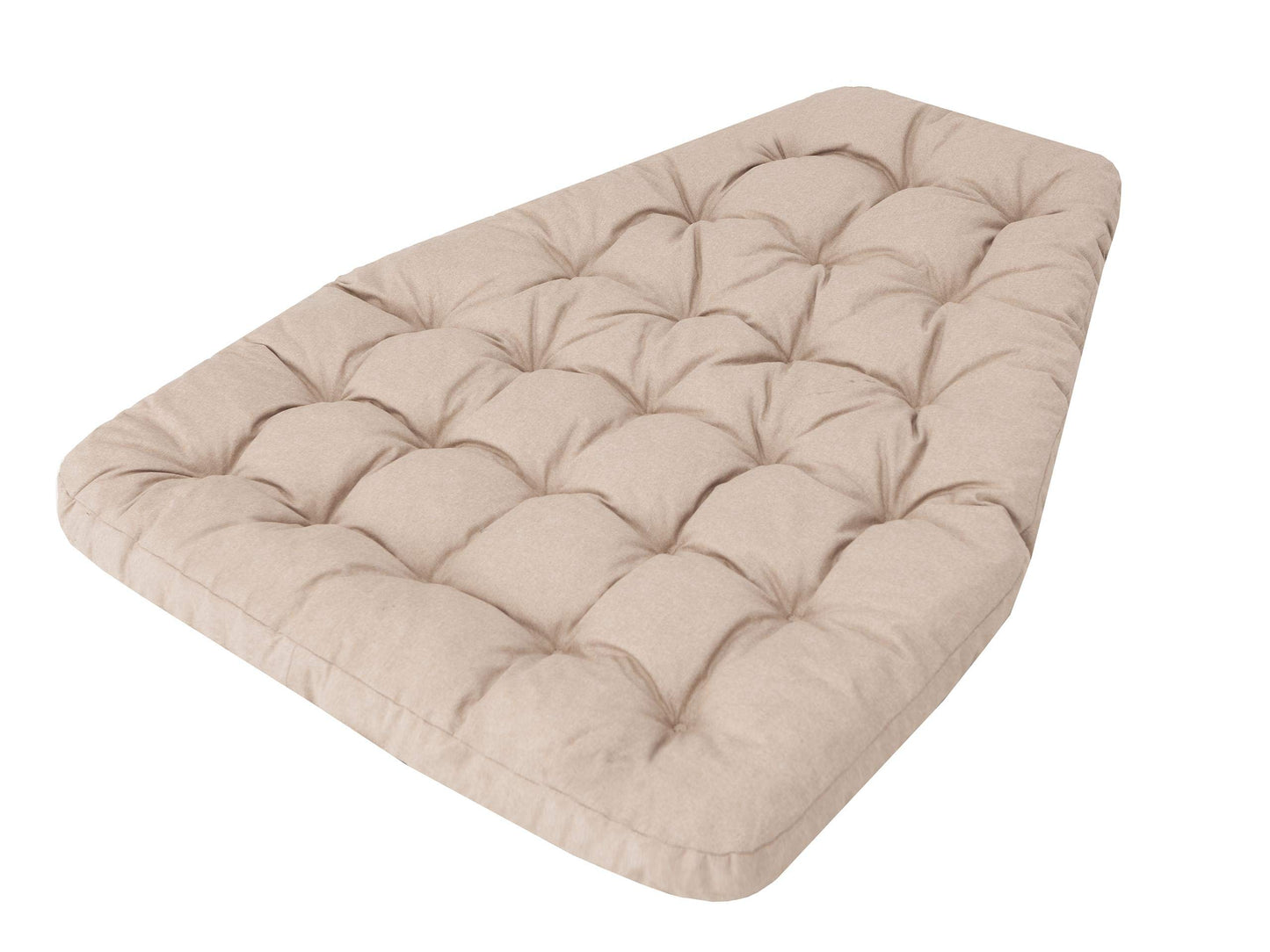 PillowPrim Hanging Chair Cushion, Cushion for Poly Rattan/Rattan Hanging Swing, Pad, Hanging Basket, Swing Basket, Swing Cushion Back Cushion in Beige color.