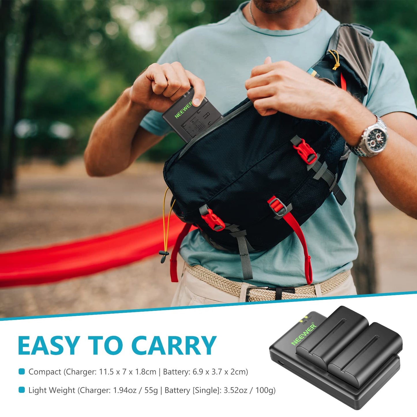 NEEWER NP F550 battery charger set, compatible with Sony NP F970 F750 F770 F960 F550 F530 F330 F570 CCD SC55 TR516 TR716 TR818 TR910 TR917 NEEWER LED light/monitor/camera slider (2-pack, black).