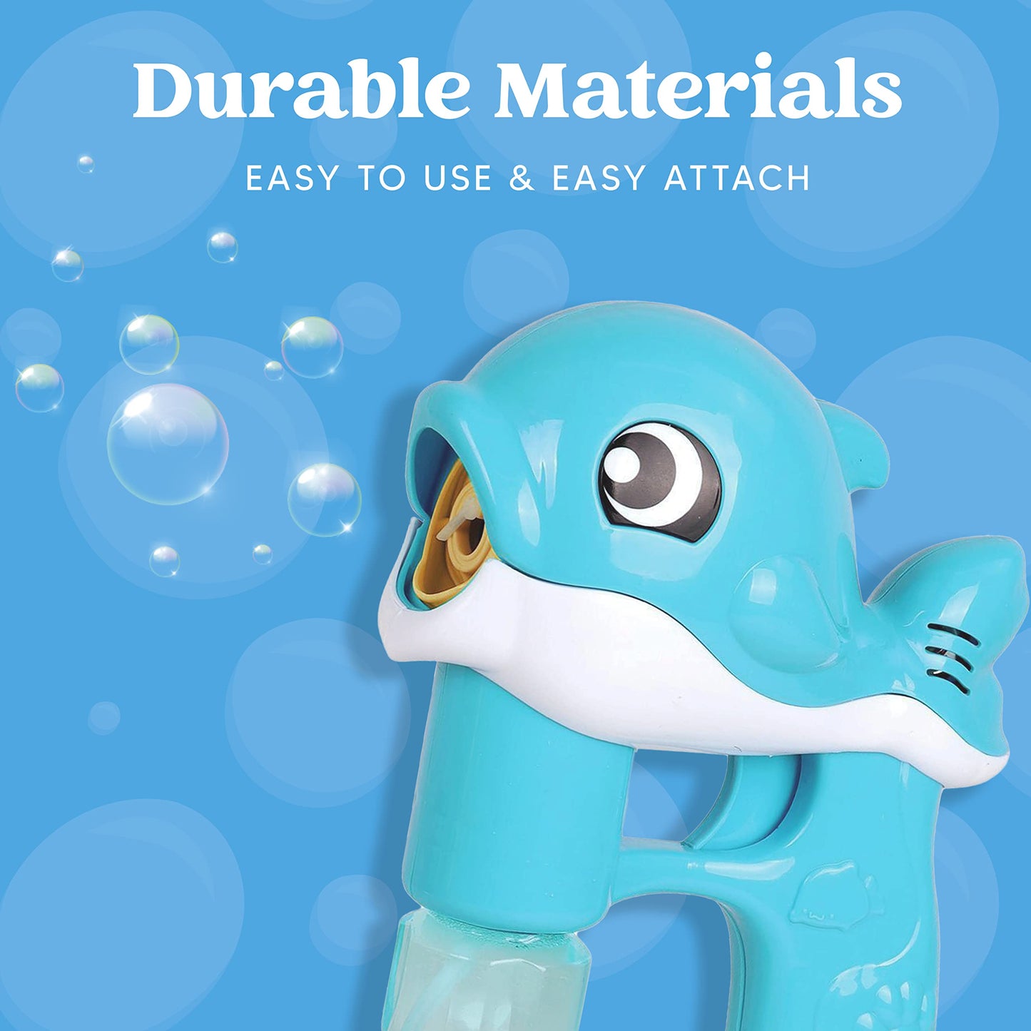 JOYIN 2 Bubble Guns, Whale Bubble Guns for Kids, LED Bubble Gun with 4 Bubble Solution, Bubble Gun with Batteries, Outdoor Toy
