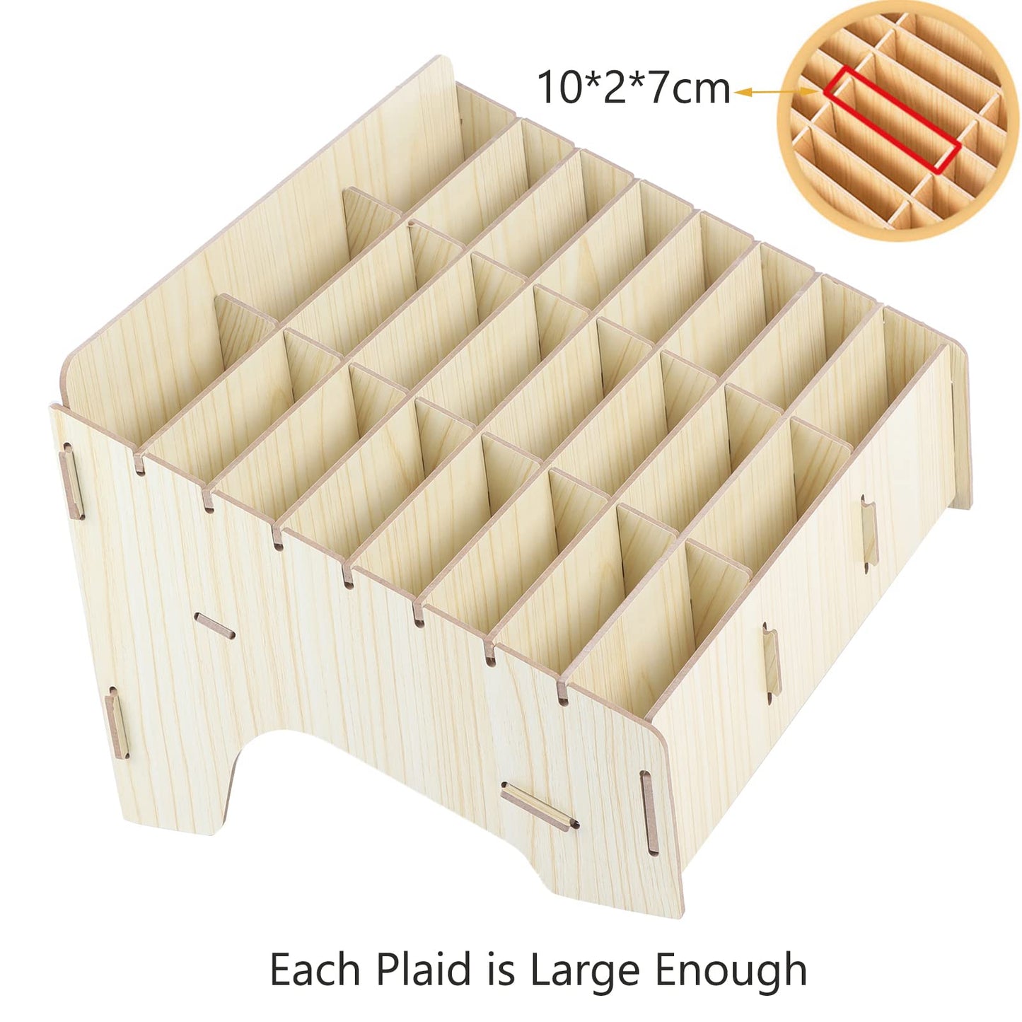 Cuifati phone storage box, clean desktop phone storage box, multiple cell wood phone management storage box, wooden phone holder desktop organizer storage box.