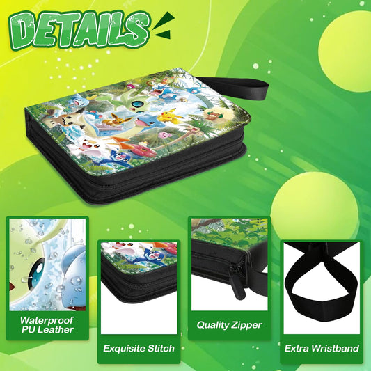 Trading card album, 50 pages 400 card capacity, trading card binder, card collection folder, perfect gift for kids.