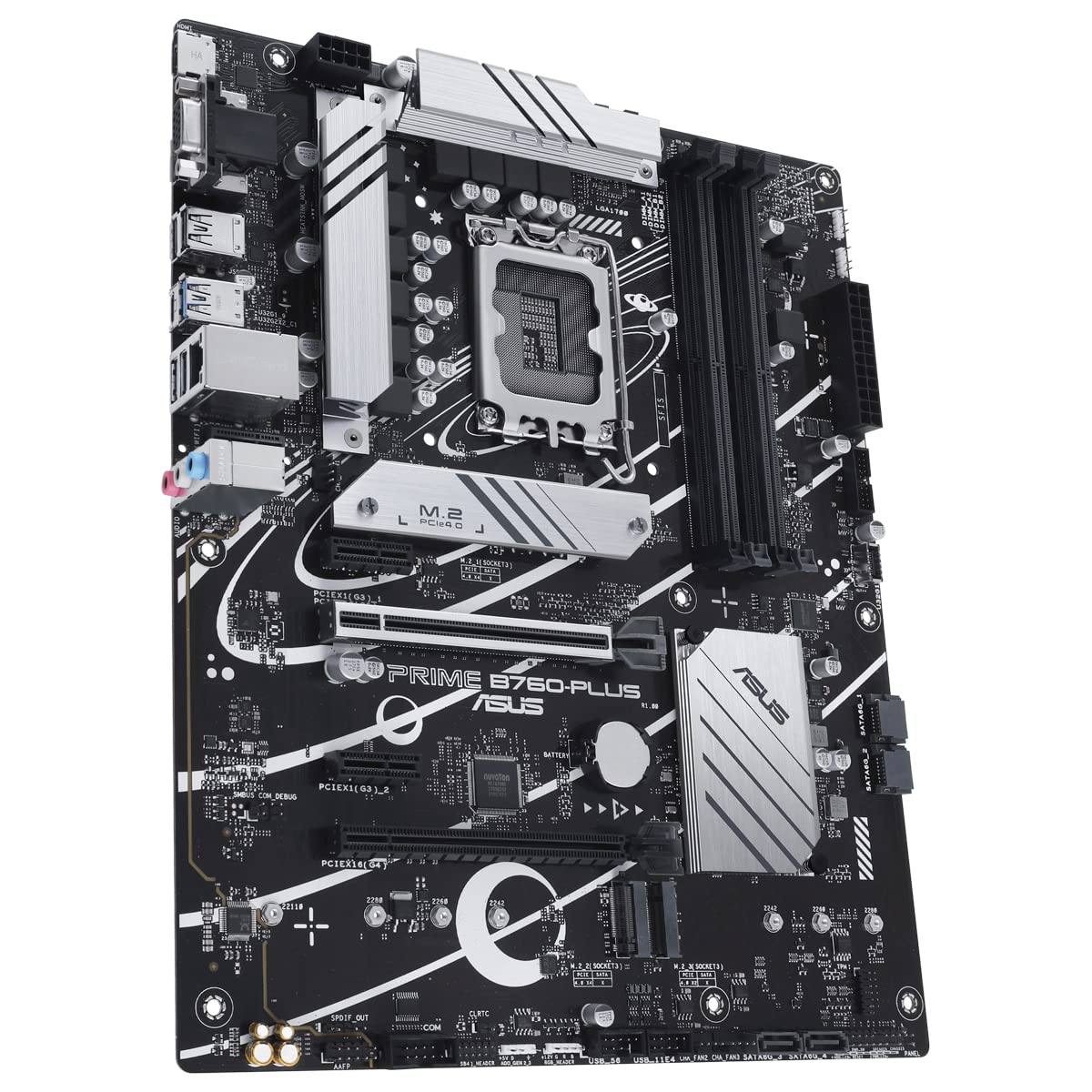ASUS PRIME B760-PLUS Gaming Motherboard Socket Intel LGA 1700 (Intel B760, ATX, DDR5 memory, PCIe 5.0, 3x PCIe 4.0 M.2, Thunderbolt 4, Aura Sync)