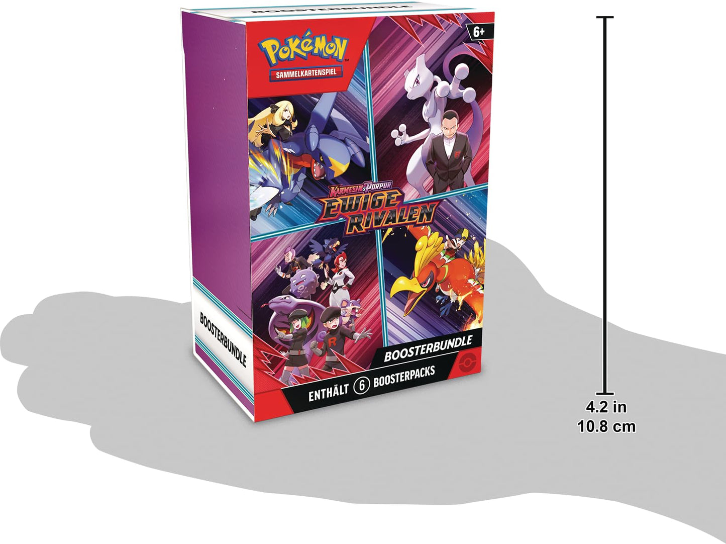 Pokemon Trading Card Game: Booster Bundle Crimson & Purple - Eternal Rivals (6 Booster Packs)