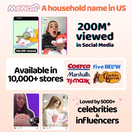 Mewaii Sweet Highland Cattle Cow Stuffed Animal Plush Pillow for Kids, Soft 33 cm Stuffed Animals, Kawaii Plush Cow, Relaxation and Decorative Pillow for Girls.