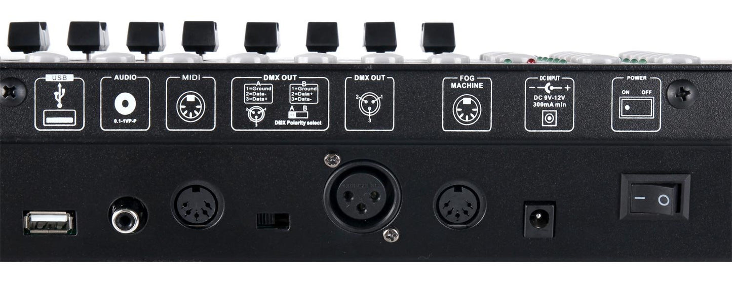 Showlite Master Pro 192 Channel DMX Controller (for professional light control, USB connection for data storage, max. 240 scene memory, Midi input: 5-pin standard interface)
