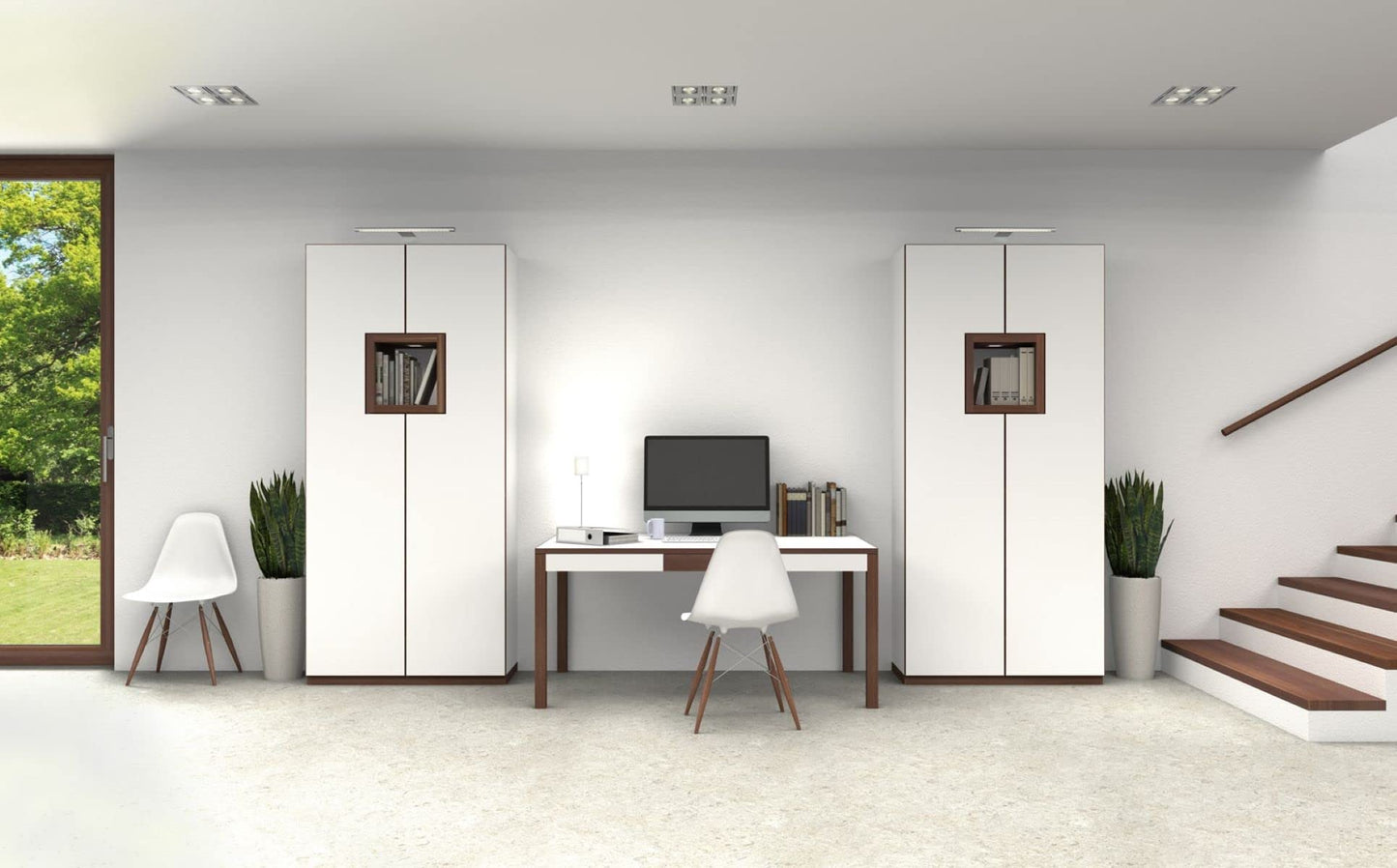 SEBSON LED cabinet light 3-pack, surface-mounted light with switch and plug, warm white 3000k, 3x 3.5W, 3x 230lm, wardrobe light, mirror light, light strip
