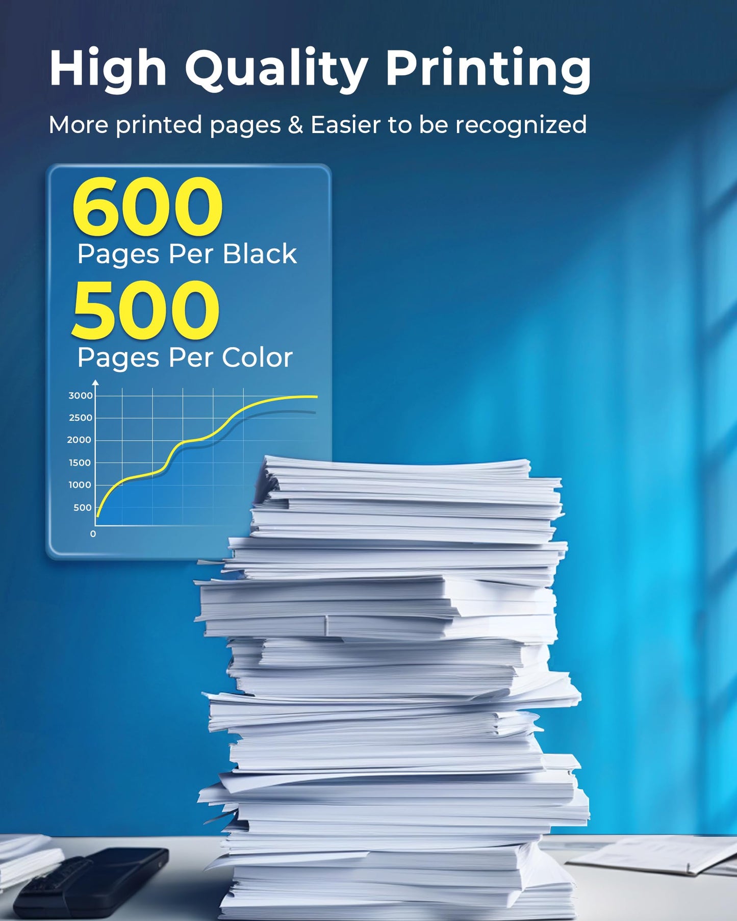 EChallenge PG-540 XL CL-541 XL compatible for Canon printer cartridges 540 541 XL multipack cartridges for Pixma TS5150 MG3650 MG3600 MG4250 MX475 MX375 MX535 MG3150 MG3500 (1 Black, 1 Color)