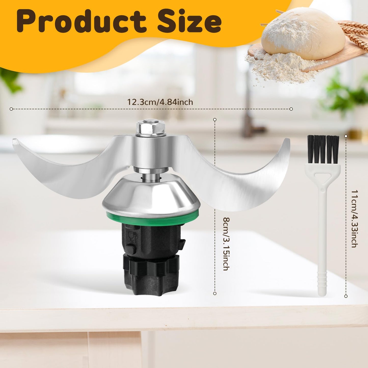 STFALI Knife for Vorwerk Thermomix TM5, TM6, TM7, Replacement Blades for Thermomix Knife, Mixing Blade Replacement Accessory suitable for Thermomix TM7, TM6, TM5, Compatible with Vorwerk Thermomix TM5, TM6 Kitchen Appliance.