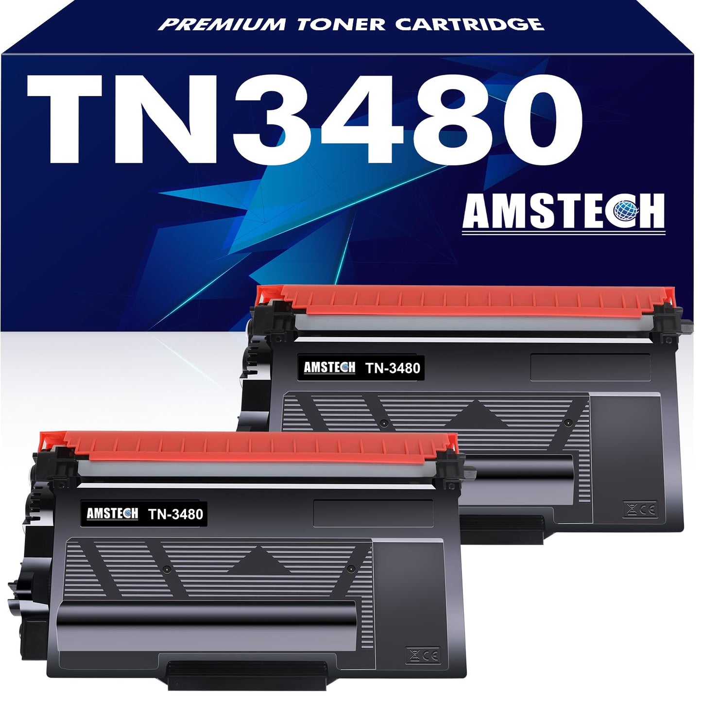 TN3480 HL-L5100DN compatible toner for Brother TN-3480 TN 3480 HL-L5100DN MFC-L5750DW Toner MFC-L5700DN HL-L5200DW DCP-L5500DN HL-L6400DW HL-L5000D HL L5100DN TN-3430 TN3430 Black, 2-Pack.