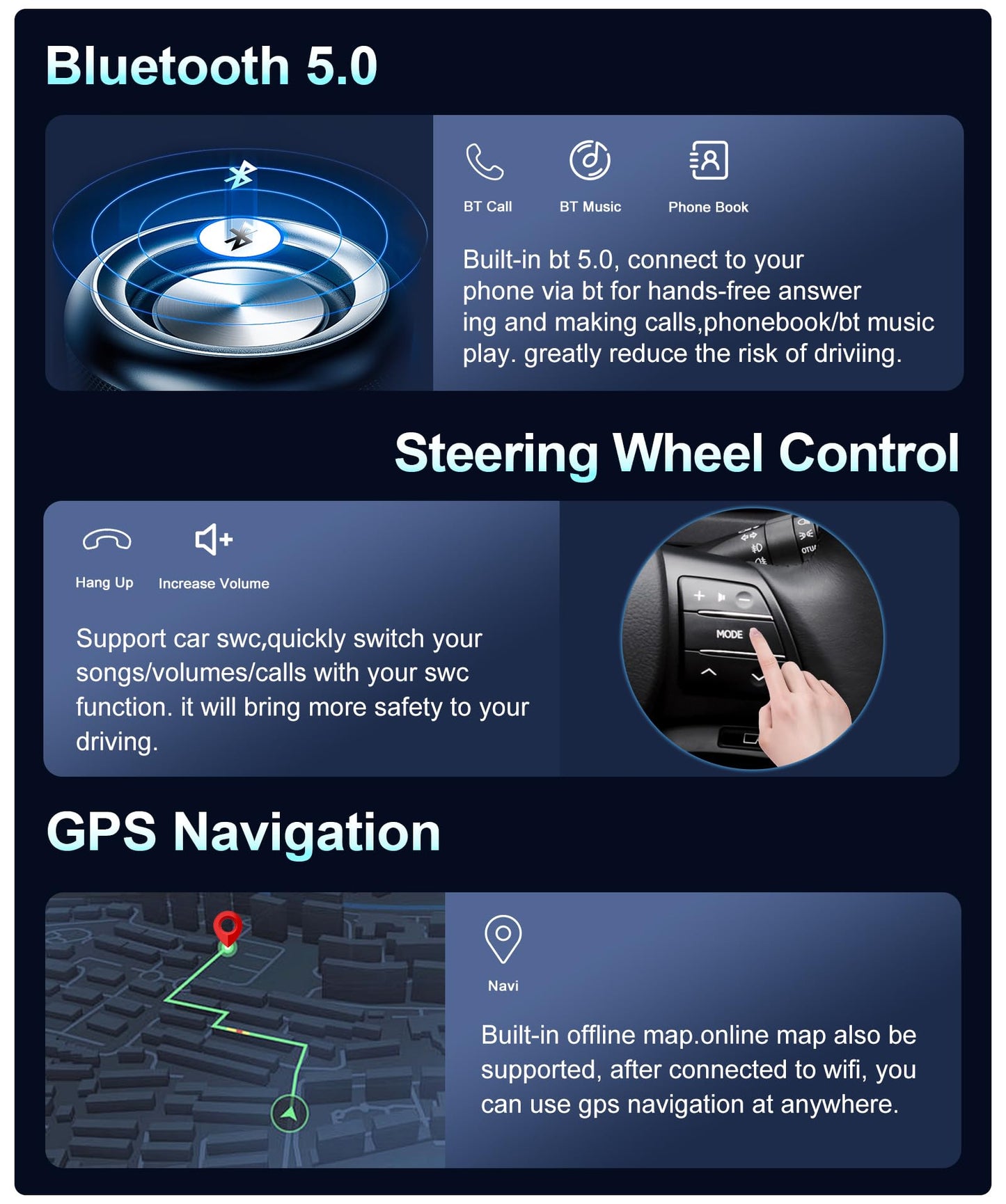 MISONDA 10-inch Android 14 car radio for Skoda Octavia 3 A7 2013-2018, GPS radio with navigation, Carplay, Android Auto, supports steering wheel control, Bluetooth, Mirrorlink, FM AM RDS, 360 camera