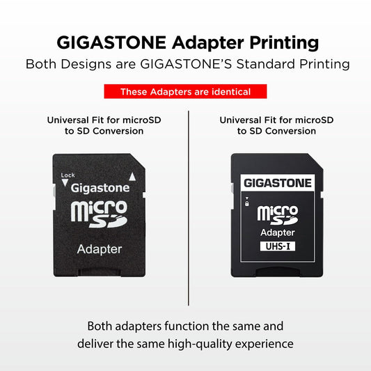 GIGASTONE 32GB MicroSDHC Memory Card 10-Pack + SD Adapter, for Action Camera, GoPro, Drone, and Tablet, Read speed up to 90MB/s, Full HD video recording, Micro SD Card UHS-I Class 10 U1.