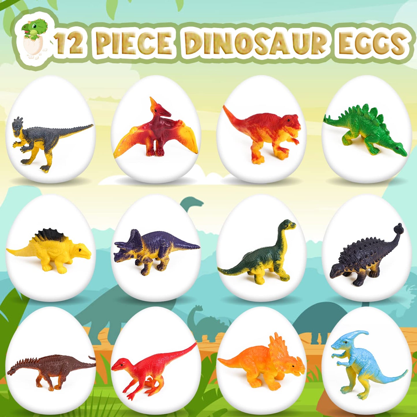 Joozmui Dino Excavation Set for Kids, Dinosaur Egg Toy for Boys Ages 4-10, Figure Gift Children's Toy