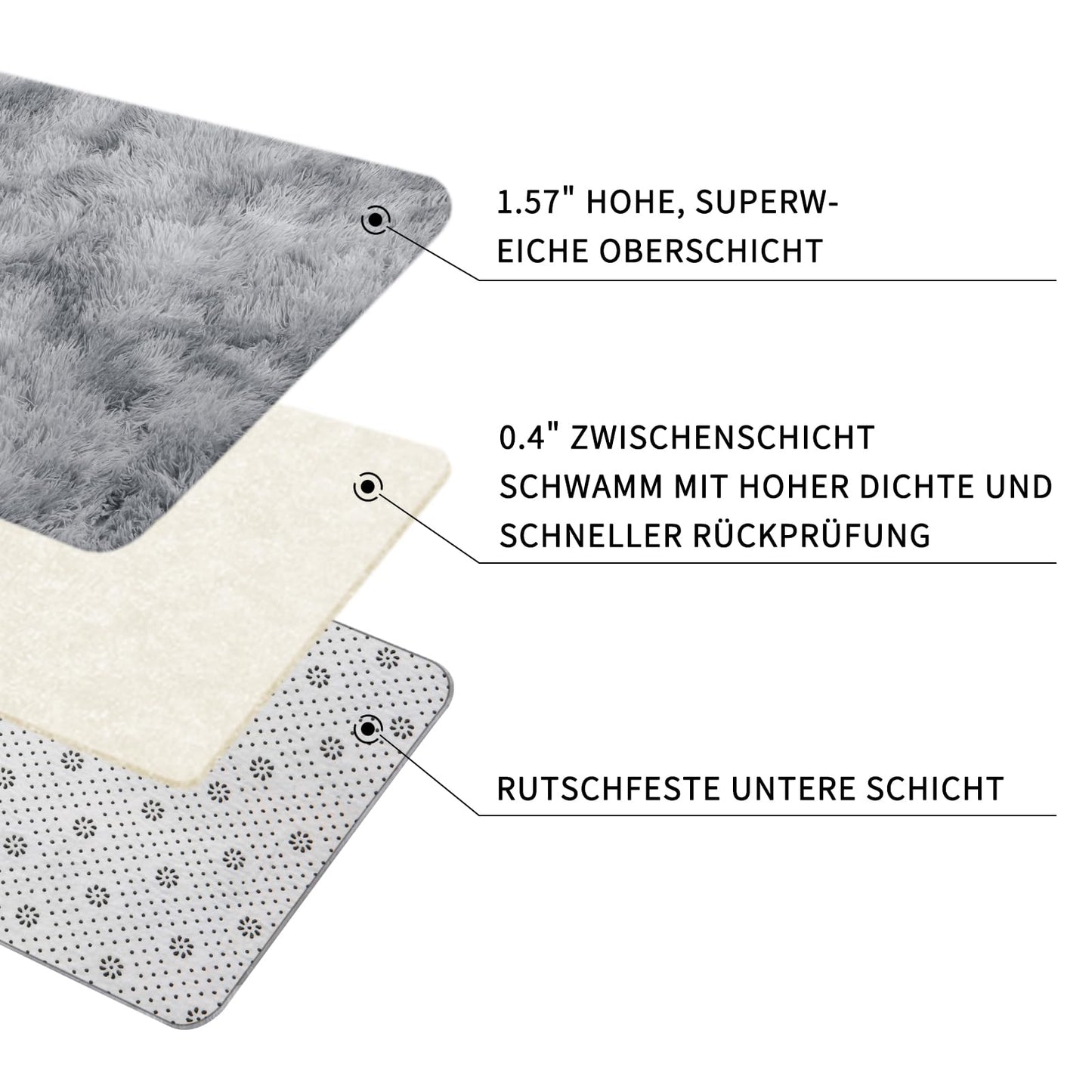 Sour Lemon high-pile carpet gray carpet living room 160x230 Washable non-slip Extra Large Carpets Bedroom Fluffy Modern Rugs Mat Rugs for Bedroom Nursery
