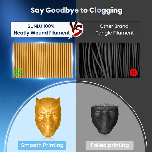 SUNLU PLA+ Filament 1.75mm, PLA Plus 3D Printer Filament, Stronger, Neatly Wound, 1KG 3D Printing PLA+ Filament, Dimensional Accuracy +/- 0.02mm, Gold